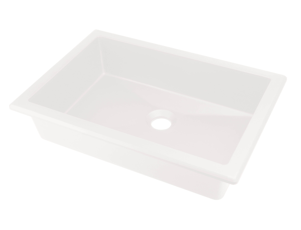 Deante Correo Umywalka podblatowa lub wpuszczana w blat 50x35 cm alabaster CQRAU5U
