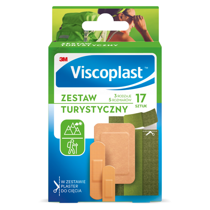 3M POLAND SP Z O.O Viscoplast Zestaw Plastrów Turystyczny 17 sztuk