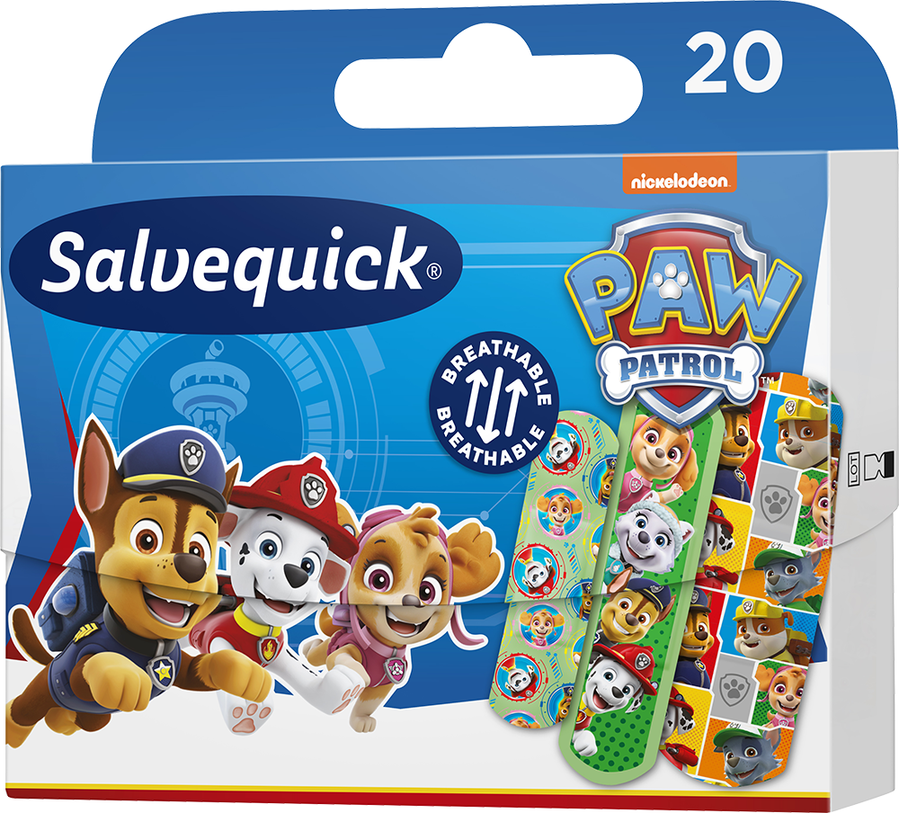 Salvequick Paw Psi Patrol Plastry dla dzieci wodoodporne 20 szt. 033941