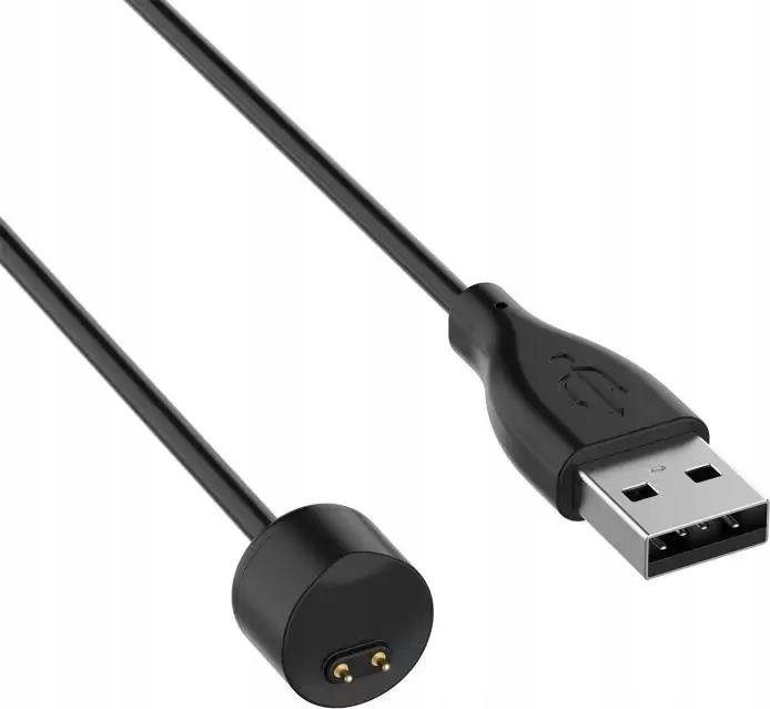 OEM ŁADOWARKA USB MI BAND / SMART BAND 5/6/7 BLACK / CZARNY, 100CM