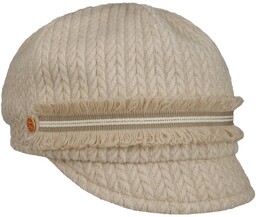 Czapka Kaszkiet Dalia by Mayser, jasnobeżowy, One Size