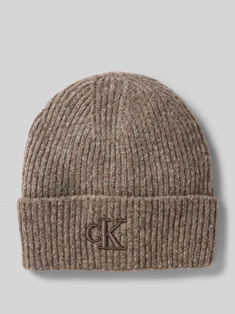 Czapka beanie z wyhaftowanym logo model ‘THICK’