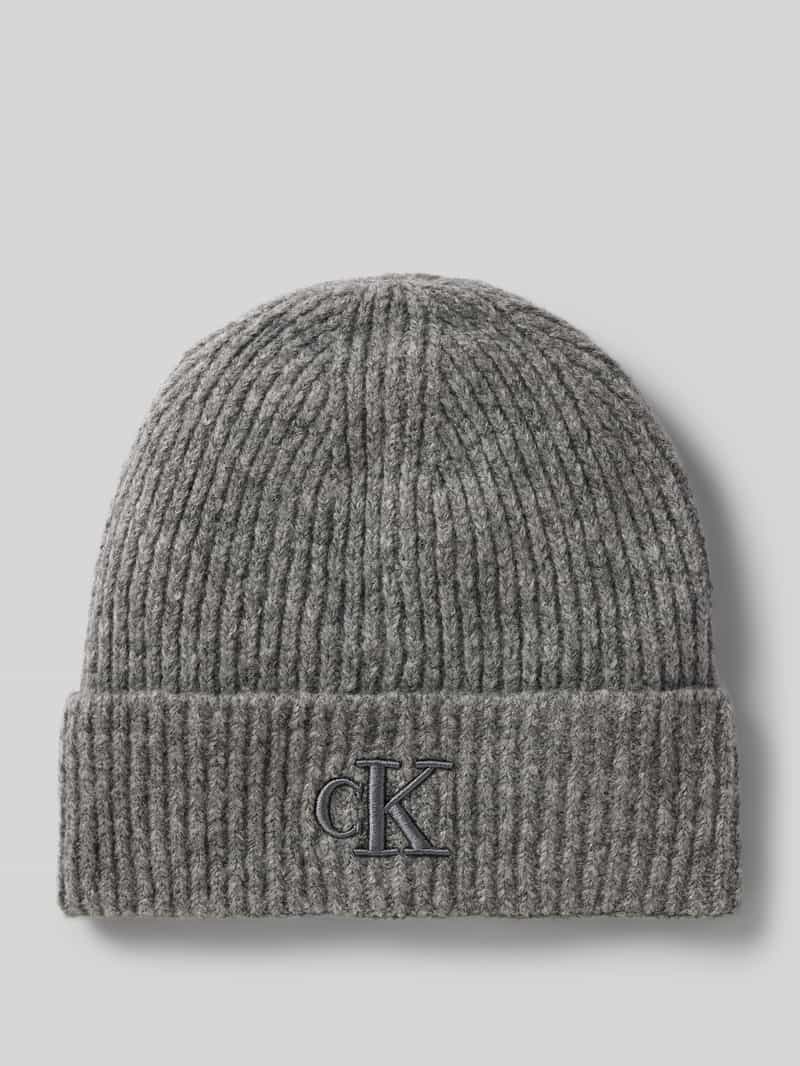 Czapka beanie z wyhaftowanym logo model ‘THICK’