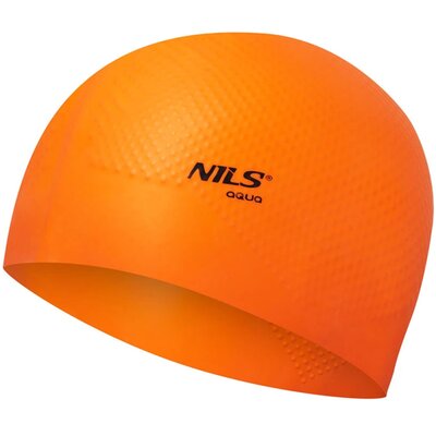 CZEPEK SILIKONOWY NQC POMARAŃCZOWY DOTS NILS AQUA