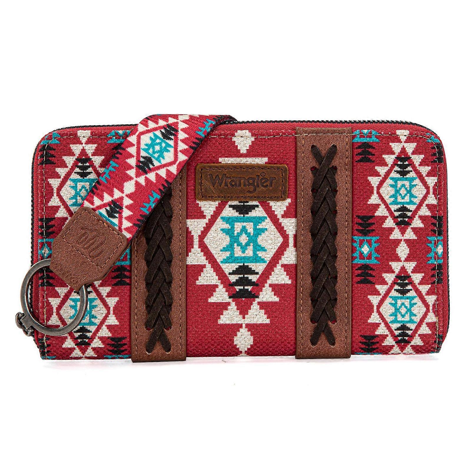 Wrangler Flap Torebka Crossbody dla kobiet Torba na ramię Vintage Portfele z łańcuszkiem Świąteczna czerwień