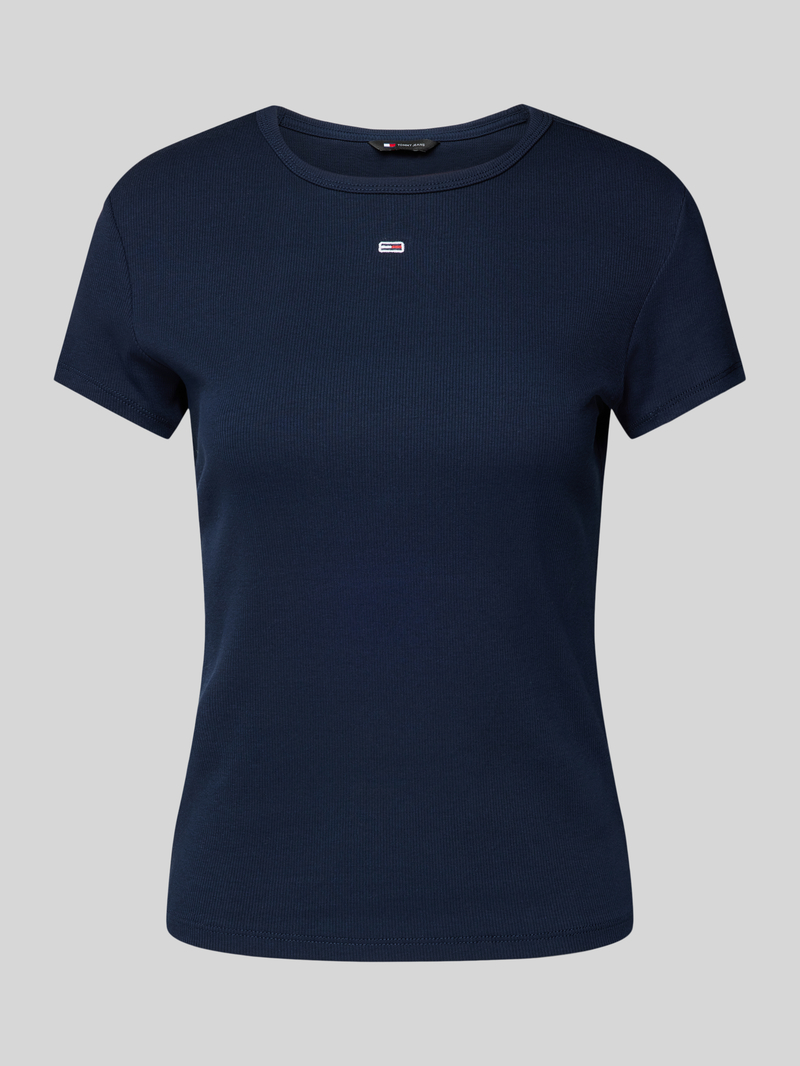 T-shirt o kroju slim fit z wyhaftowanym logo