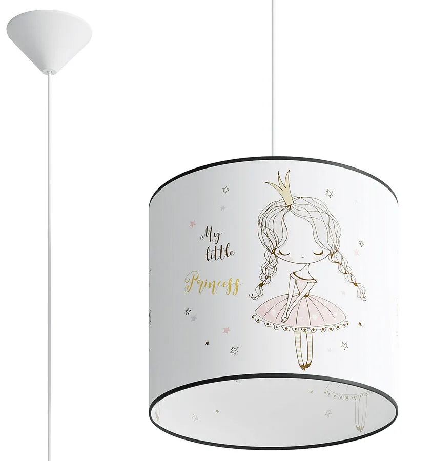 Lampa wisząca dla dziewczynki z motywem księżniczki - A582 D7-W00