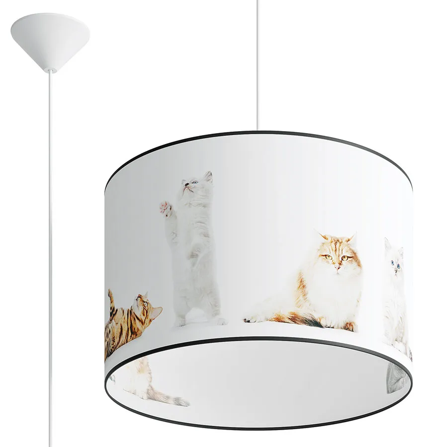 Lampa z motywem kotów do pokoju dziecięcego - A591 S9-K96
