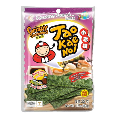 Snack Crispy Seaweed Japanese Sauce 32g Taokaenoi