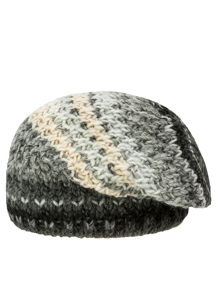 Döll Czapka beanie w kolorze antracytowo-białym