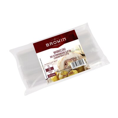 Browin Worki Woreczki foliowe do szynkowara 0,8 kg 20 szt. 23 x 16 cm 313208