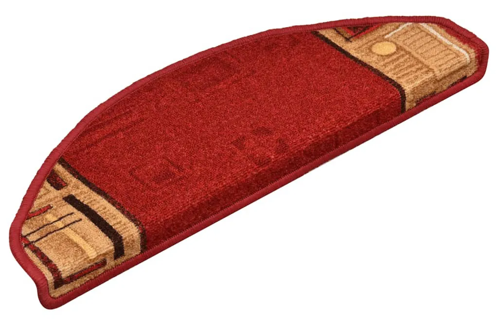 Czerwone samoprzylepne nakładki na schody 15 sztuk P4-S32