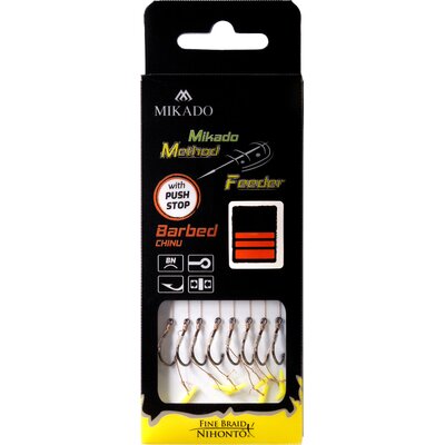 MIKADO Przypony 12P Method Plecionka PushStop Nr8
