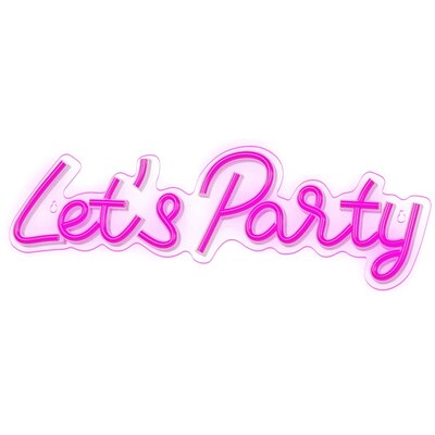 Neon FOREVER TF1 Plexi LED Let's Party USB 5V 1A Ściemniacz FPNE20