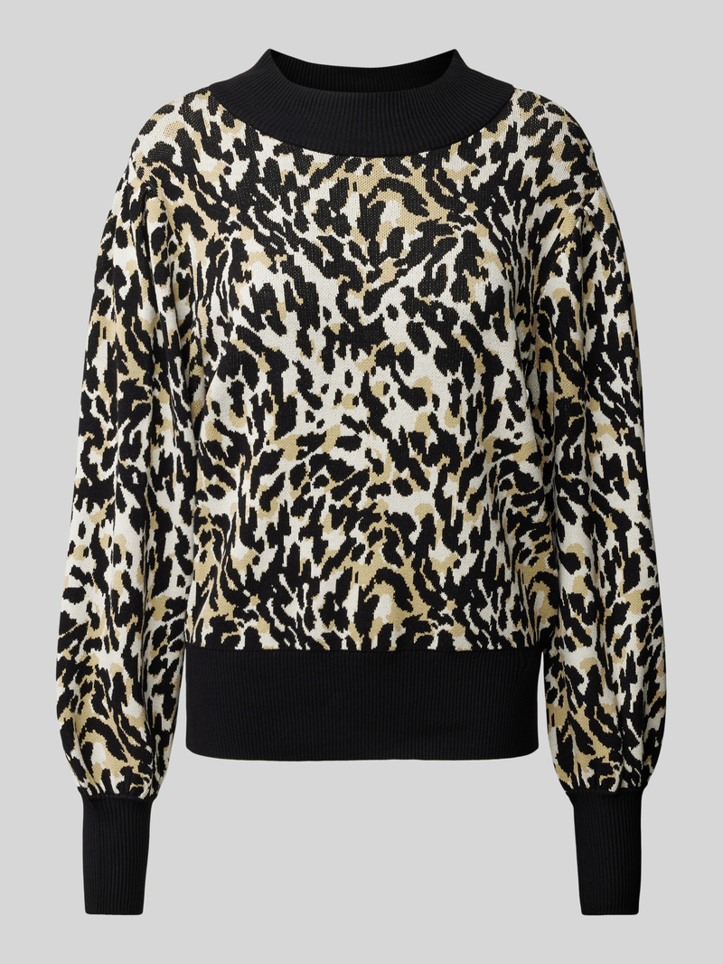 Sweter z dzianiny z okrągłym dekoltem model ‘FONNY’