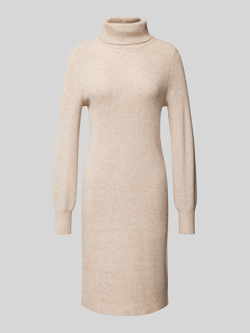 Sukienka z dzianiny o długości do kolan z golfem model ‘SASHA’