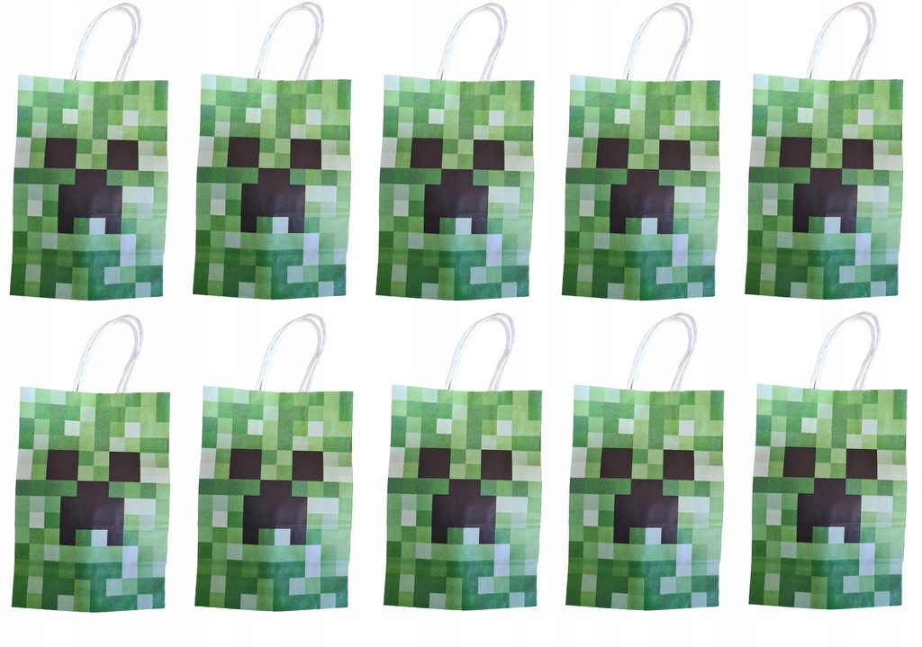 Torebka Prezentowa MINECRAFT - 10szt