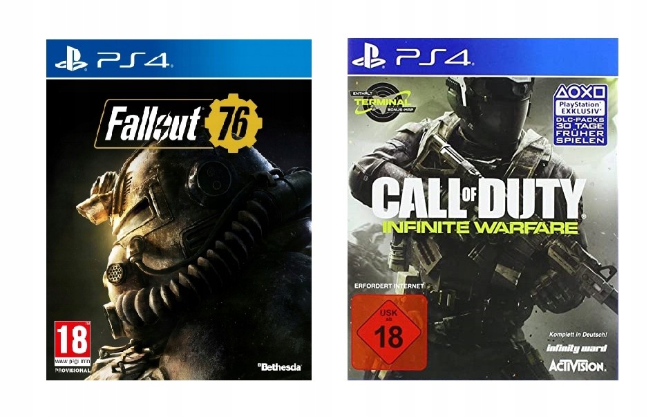 PS4 Zestaw 2 Gry Fallout 76 + Call of Duty Infinite Warfare