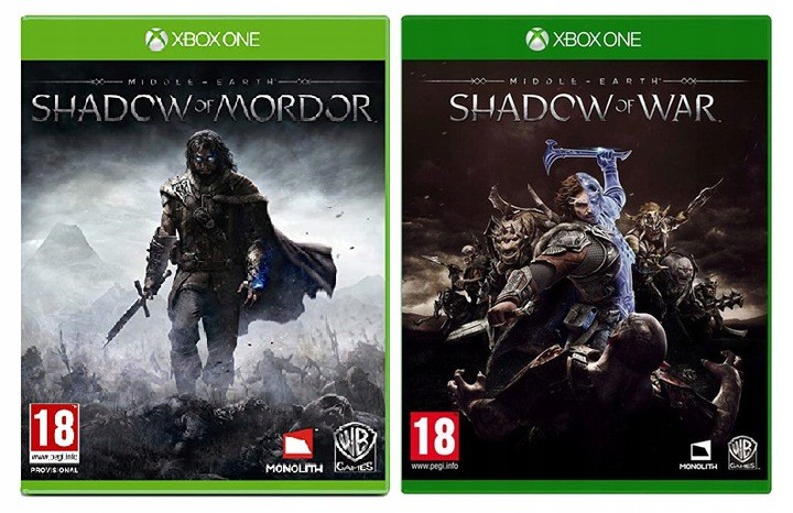 Xbox ONE Zestaw 2 Gry Shadow Of Mordor + Shadow Of War PL
