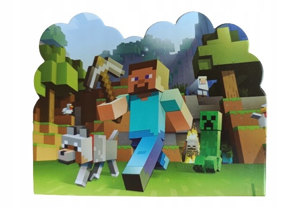 Zaproszenia Na Urodziny Dziecka - MINECRAFT - 10szt