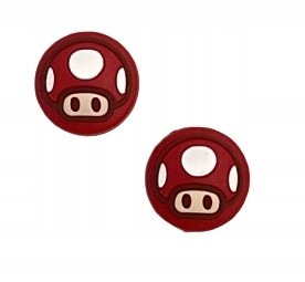 Gumki Nakładki na analog NINTENDO Switch - MARIO GRZYB - czerwony - 2szt