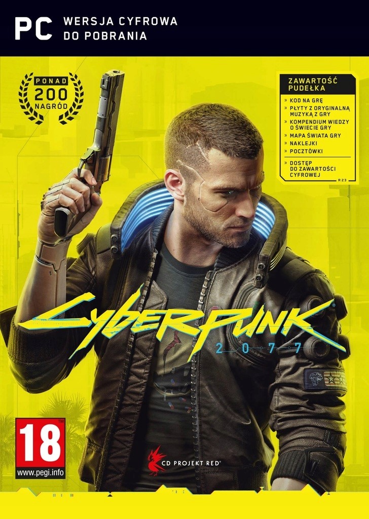 CYBERPUNK 2077 MUZYKA MAPA NAKLEJKI POCZTÓWKI PC