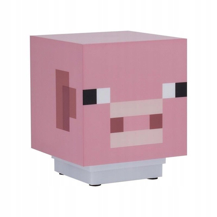 Lampka Minecraft Pig Light Świnka Z Dźwiękiem - 7,5 cm