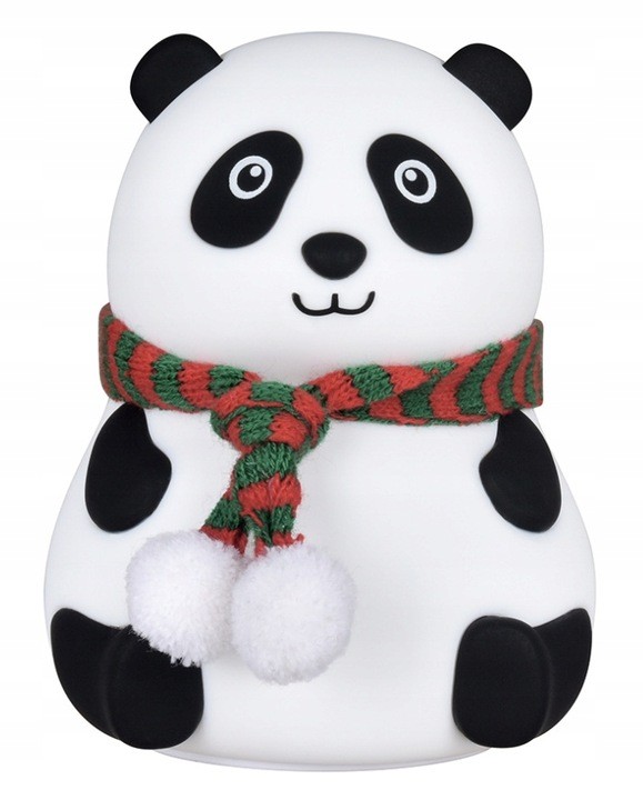 Lampka Nocna Panda - Z Otwartymi Oczami Ledowa Zmienia Kolory