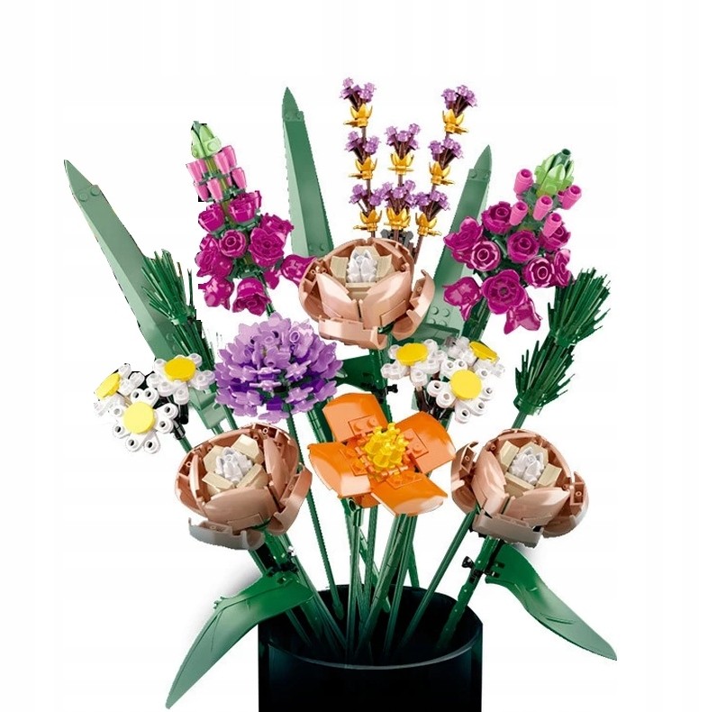 Klocki Konstrukcyjne BUKIET KWIATÓW kwiaty creator - 754 pcs