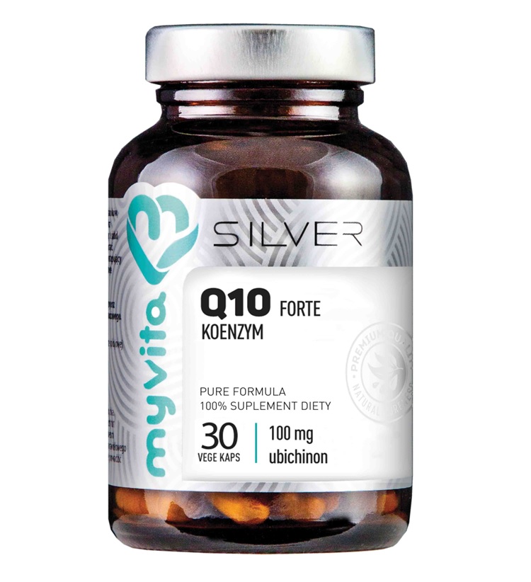 MyVita SILVER 100% Koenzym Q10 Forte 100mg, 60kaps. 21PRJKOEQ2