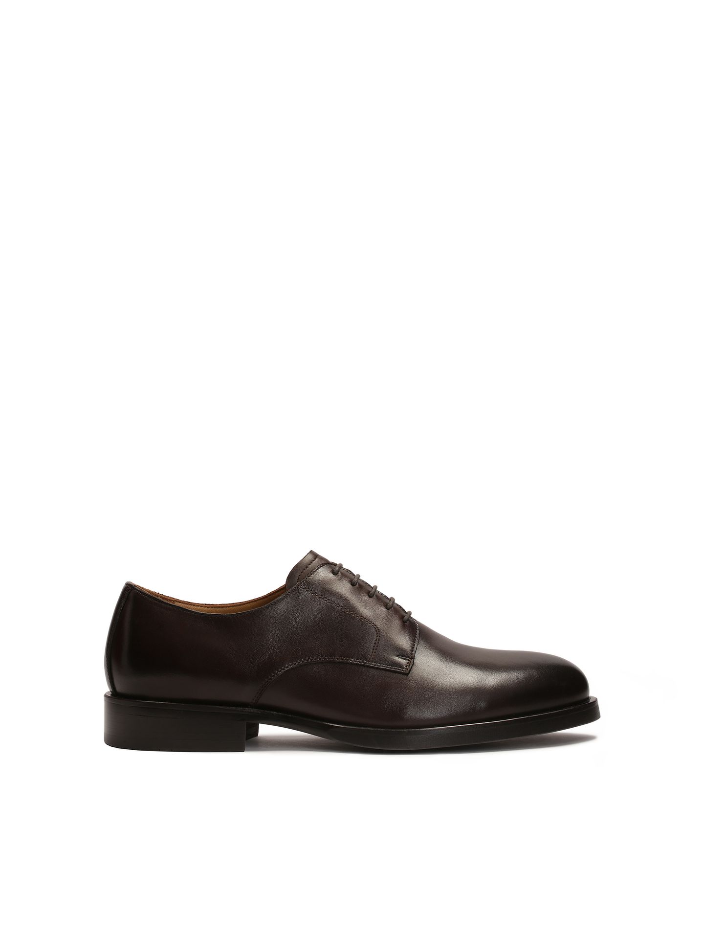 Eleganckie brązowe półbuty skórzane - 42