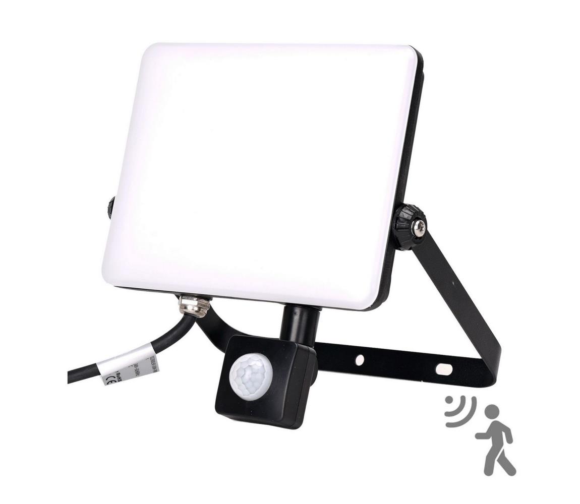 Aigostar - LED Reflektor z czujnikiem LED/50W/230V 4000K IP65 czarny