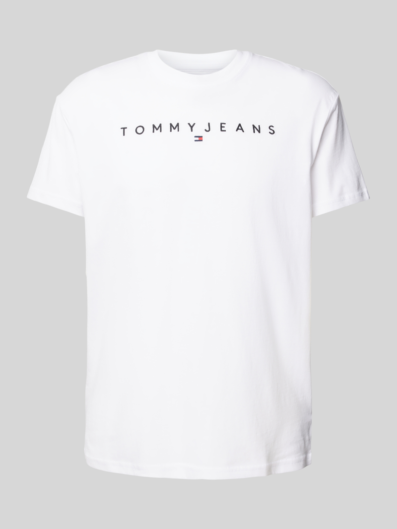 T-shirt z wyhaftowanym logo