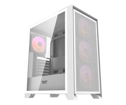 DarkFlash DRX70 MESH RGB + 4 fans White