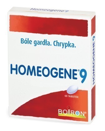 Boiron homeogene 9 x 60 tbl zapalenie gardła