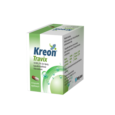 MYLAN KREON TRAVIX 50 kaps.