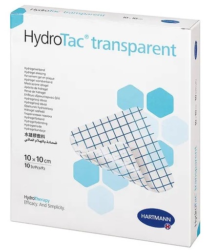 Hartmann HydroTac opatrunek piankowy z hydrożelem 10 x 10 cm x 10 szt |  OD 199 PLN!