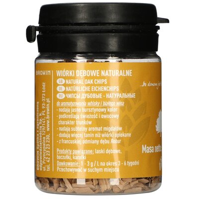 Browin Wiórki dębowe naturalne (nieopiekane) do whisky i białego wina 20g, marki chd2