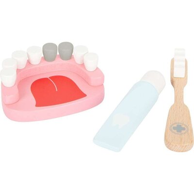 Small Foot Zestaw dentysty do zabawy dla dzieci zabawa w lekarza small foot design zabawka drewniana zabawka dla 3 latka uniw 13333-uniw