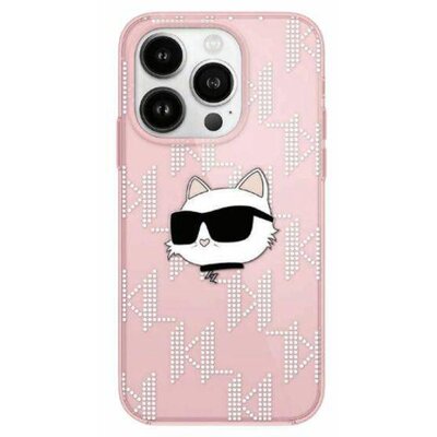 Karl Lagerfeld IML Choupette Head & Monogram - Etui iPhone 13 Pro (różowy)
