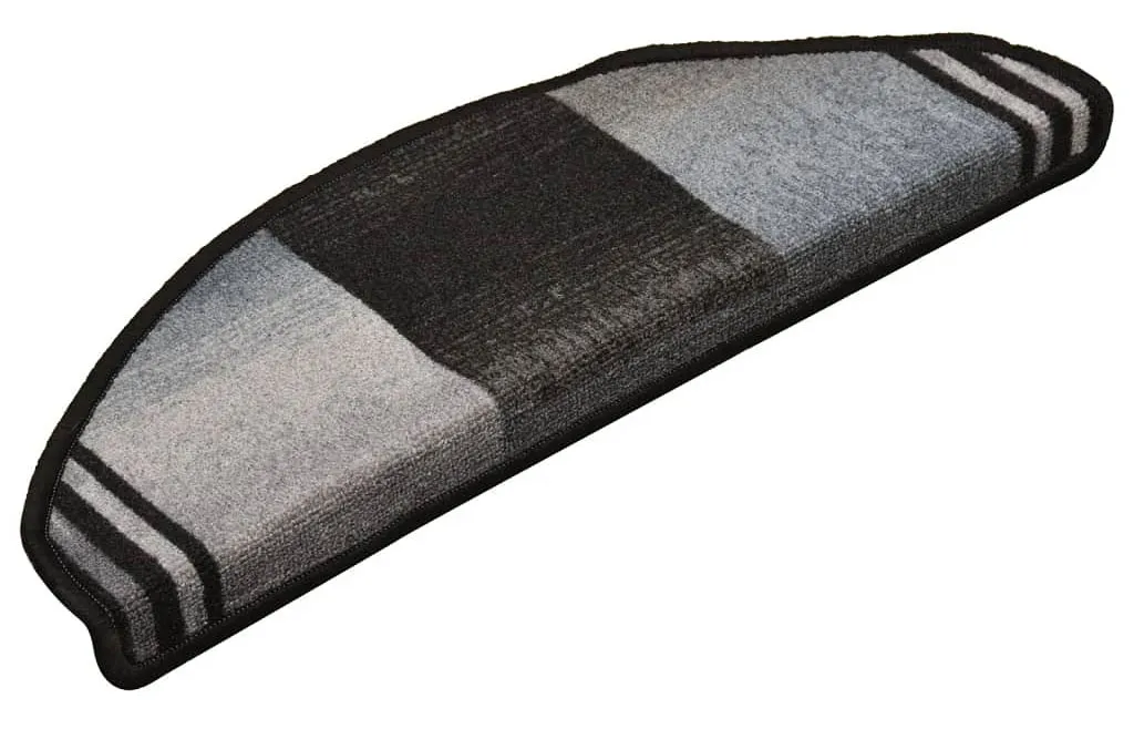 15 sztuk półokrągłych trepów na schody czarny + szary A6-N30