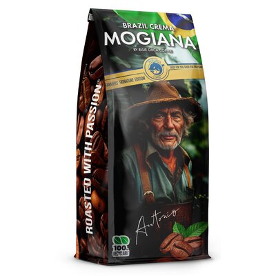Kawa ziarnista BRAZYLIA MOGIANA CREMA 1kg Farmers Limited Edition BLUE ORCA