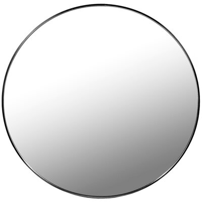 Okrągłe lustro do łazienki/przedpokoju/gardebroby 70cm Czarna Rama