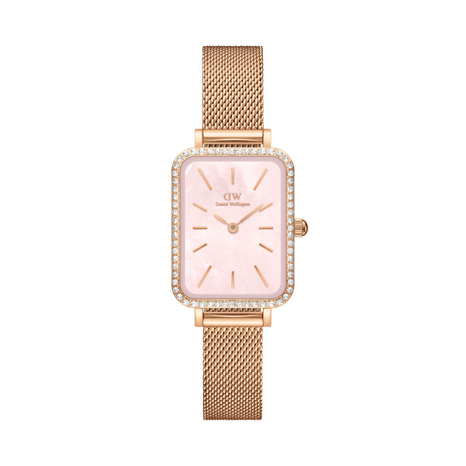 Zegarek Daniel Wellington Quadro Mesh DW00100669 Różowe złoto