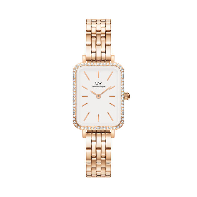 Zegarek Daniel Wellington Quadro DW00100672 Różowe złoto