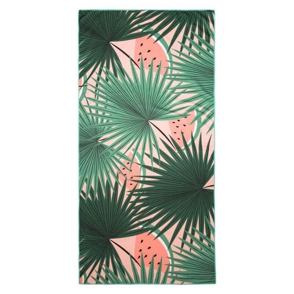 Ręcznik plażowy EUROFIRANY Tropical, zielony, 80x160 cm