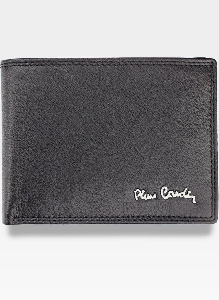 Pierre Cardin, Portfel skórzany męski, Tilak 8806, czarny, ochrona RFID