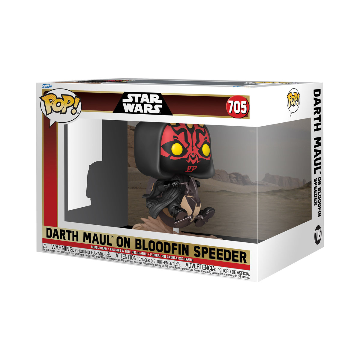 Funko POP! Star Wars, figurka kolekcjonerska, Darth Maul On Bloodfin Speeder, 705