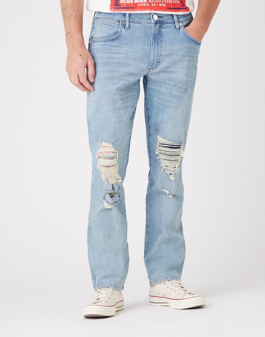 Wrangler Greensboro Męskie Spodnie Jeansowe Indigo Legends W15Q5966P-W31 L32