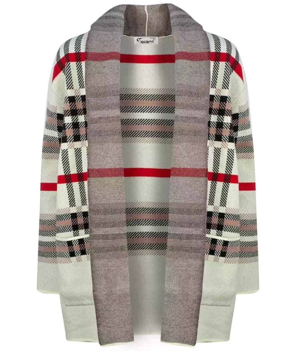 CIEPŁY Sweter Kardigan narzutka KRATA-S/M